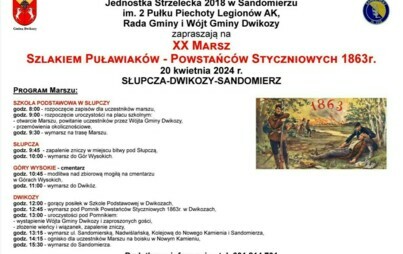 Zdjęcie do XX Marsz Szlakiem Puławiak&oacute;w - Powstańc&oacute;w Styczniowych 1863 roku