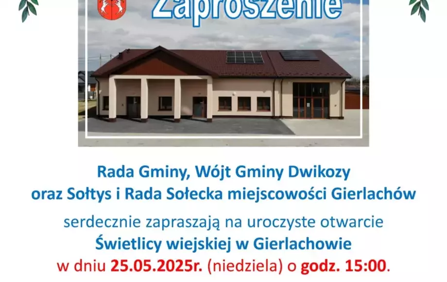 Uroczyste otwarcie Świetlicy Wiejskiej w Gierlachowie