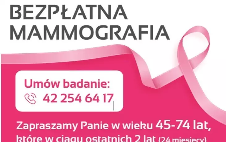 Bezpłatne badania mammograficzne w Gierlachowie