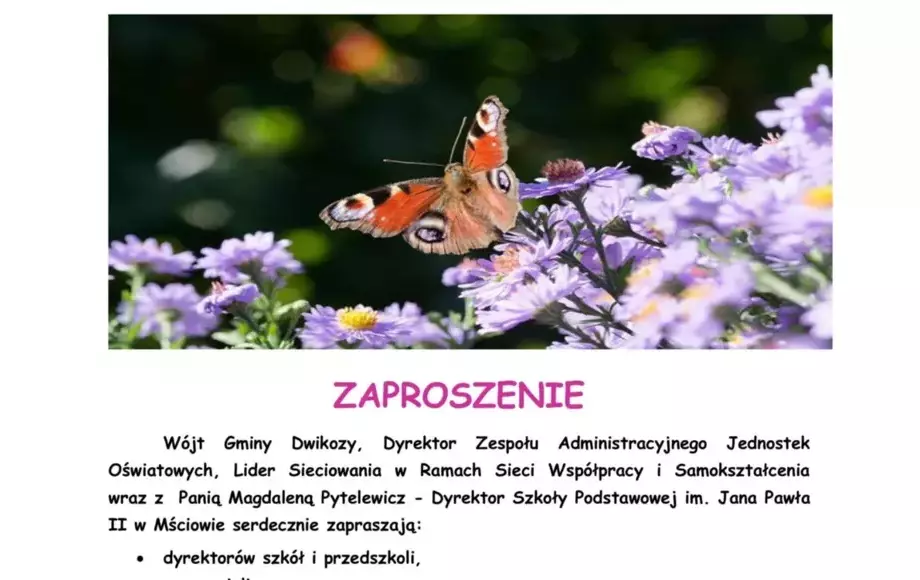 Zaproszenie na warsztaty szkoleniowe "Ogród sensoryczny - przestrzeń, która angażuje zmysły"