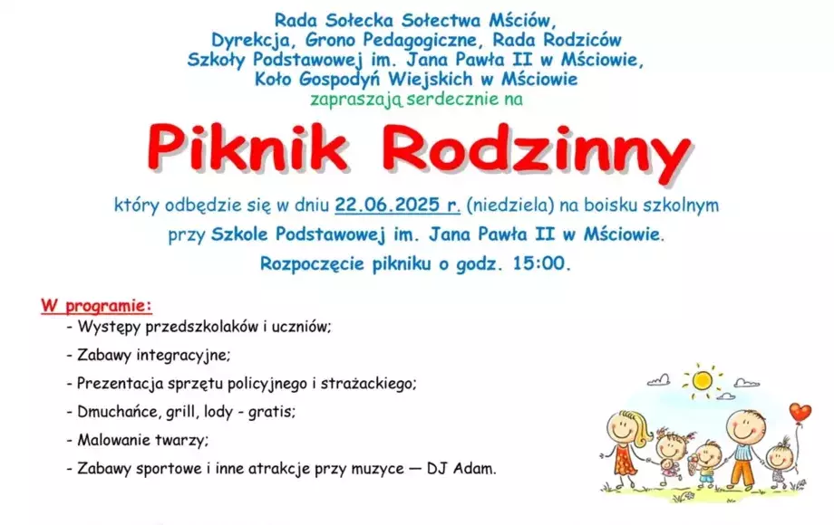 Piknik Rodzinny w Mściowie