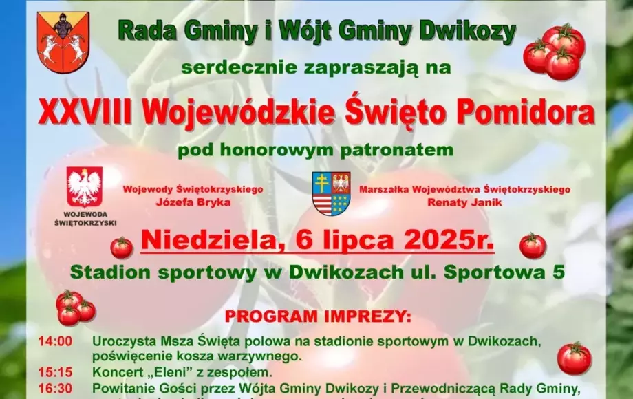 XXVIII Wojewódzkie Święto Pomidora w Dwikozach
