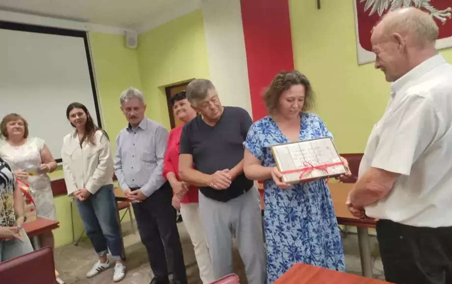 Pożegnanie Dyrektora Gminnego Ośrodka Kultury w Dwikozach - Zdzisława Stępnia