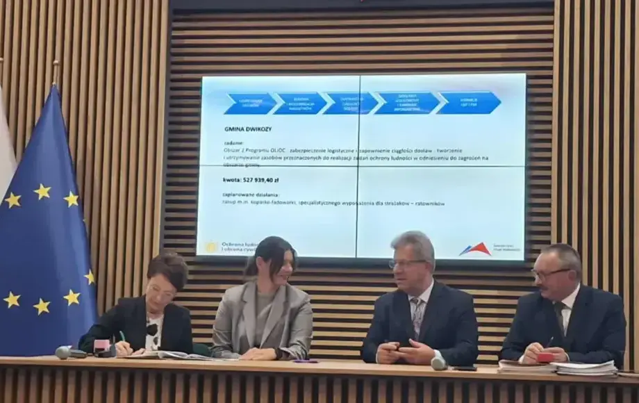 Gmina Dwikozy otrzymała dotację na realizację zadań w zakresie ochrony ludności i obrony cywilnej