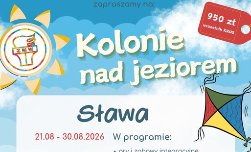 Zdjęcie do Kolonie letnie nad jeziorem w Sławie