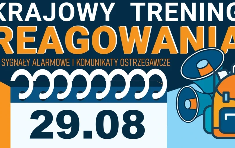 29 sierpnia przyjdź na Krajowy Trening Reagowania!